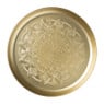 Plateau goud - metaal - ø35x3 cm