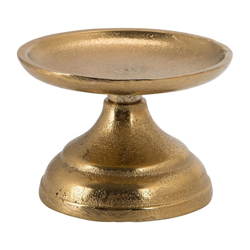Kandelaar - antiekgoud - 9x6.5 cm