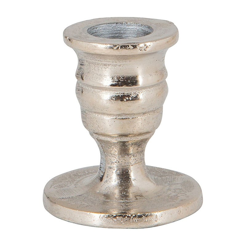 Dinerkaarskandelaar - rond - zilver