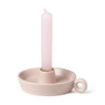 Dinerkaarshouder keramiek - roze - 15x12x3,8 cm