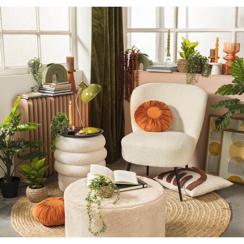 Kandelaar kristal - bruin/zwart - ø5.5x9 cm