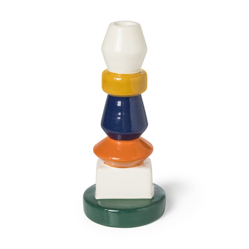Kandelaar 5 hoog - multikleur - ø6.3x13.9 cm