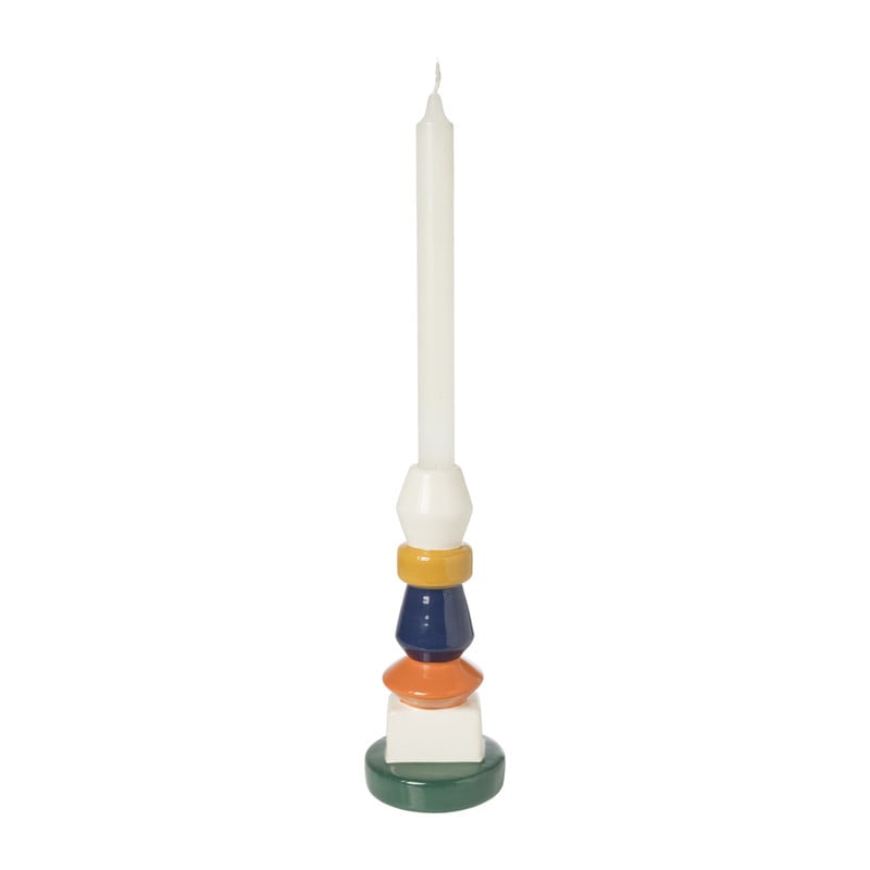 Kandelaar 5 hoog - multikleur - ø6.3x13.9 cm