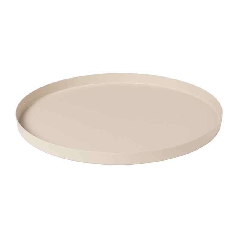 Plateau metaal rond - diverse kleuren - ø25x1.5 cm