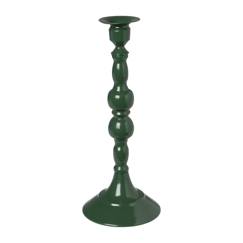 Kandelaar klassiek - groen - ø10.5x26 cm 