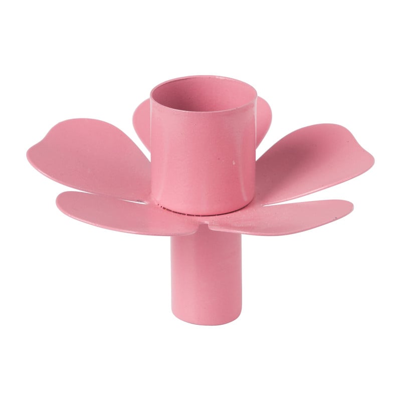Kaarsenhouder voor fles bloem - diverse kleuren - ø7x5 cm