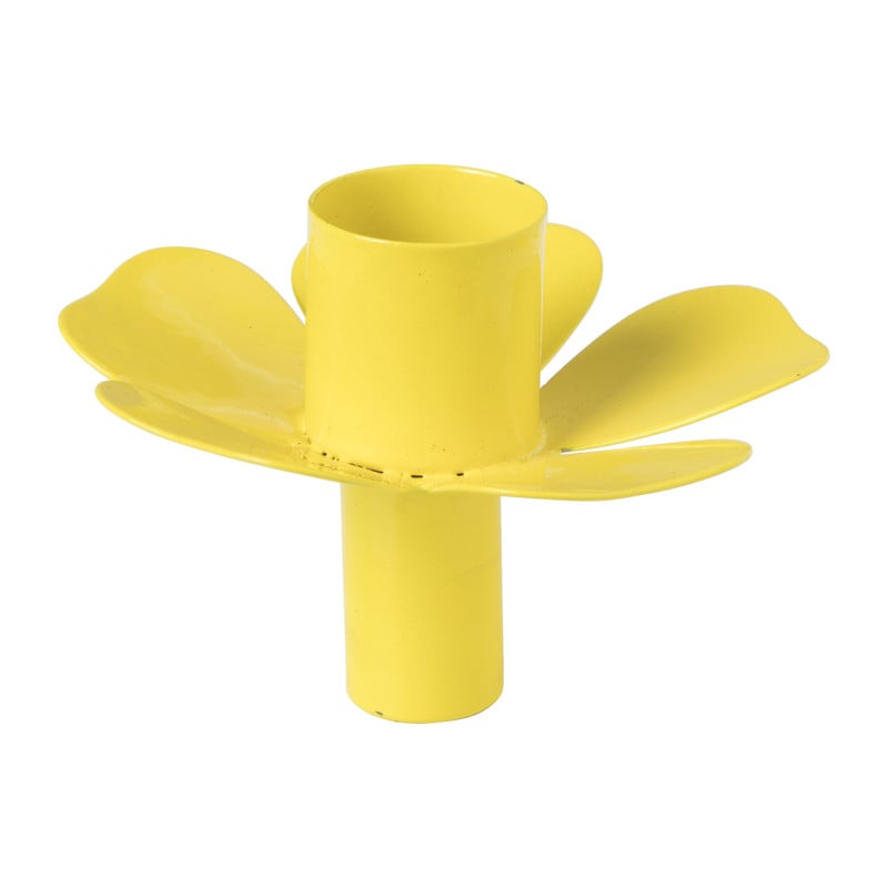 Kaarsenhouder voor fles bloem - diverse kleuren - ø7x5 cm