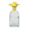 Kaarsenhouder voor fles bloem - diverse kleuren - ø7x5 cm