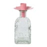 Kaarsenhouder voor fles bloem - diverse kleuren - ø7x5 cm