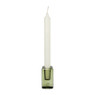 Kandelaar glas - groen - 4.2x4.2x8 cm