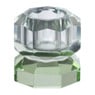Kandelaar kristal 2-laags - blauw/groen - 4x4x4 cm 