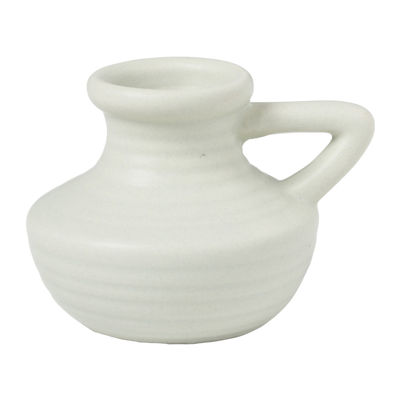 Kanderlaar kan - beige - 6x7.5x6.5 cm