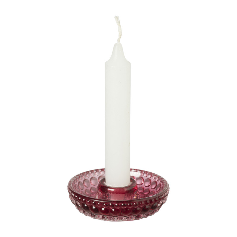 Dinerkaars schaaltje - rood - 9.2x9.2x2.5 cm