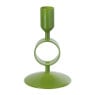 Kandelaar ringen klein - groen - ø9x14.5 cm