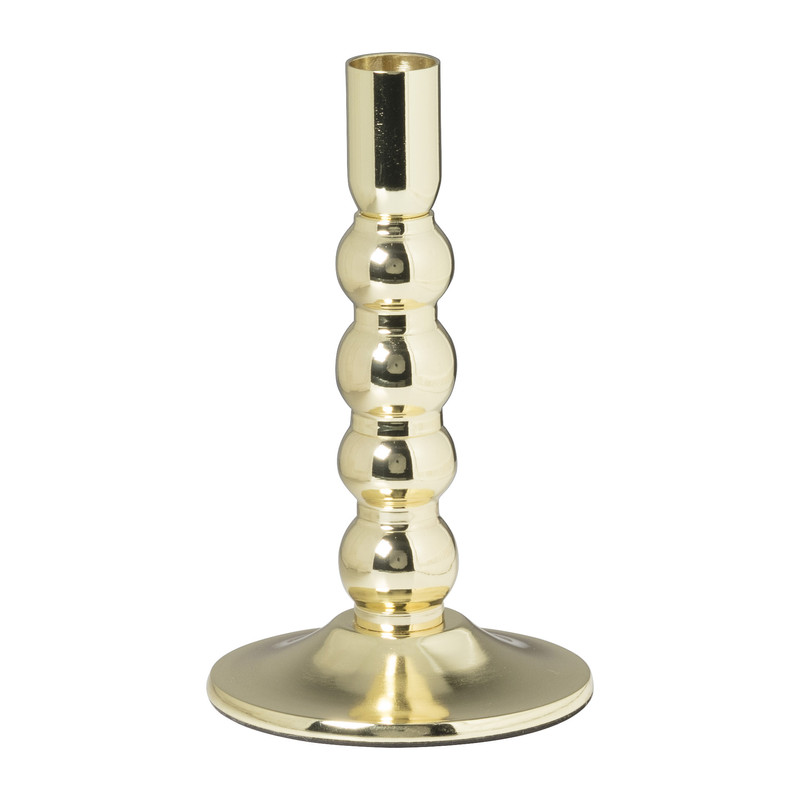 Kandelaar bulb klein - goud - ø10x17 cm