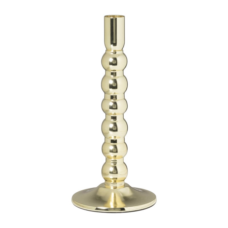 Kandelaar bulb groot - goud - ø10x22 cm