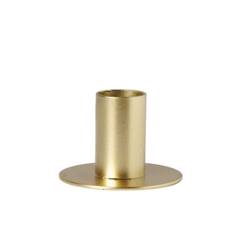 Kandelaar laag - goud - ø6x4 cm