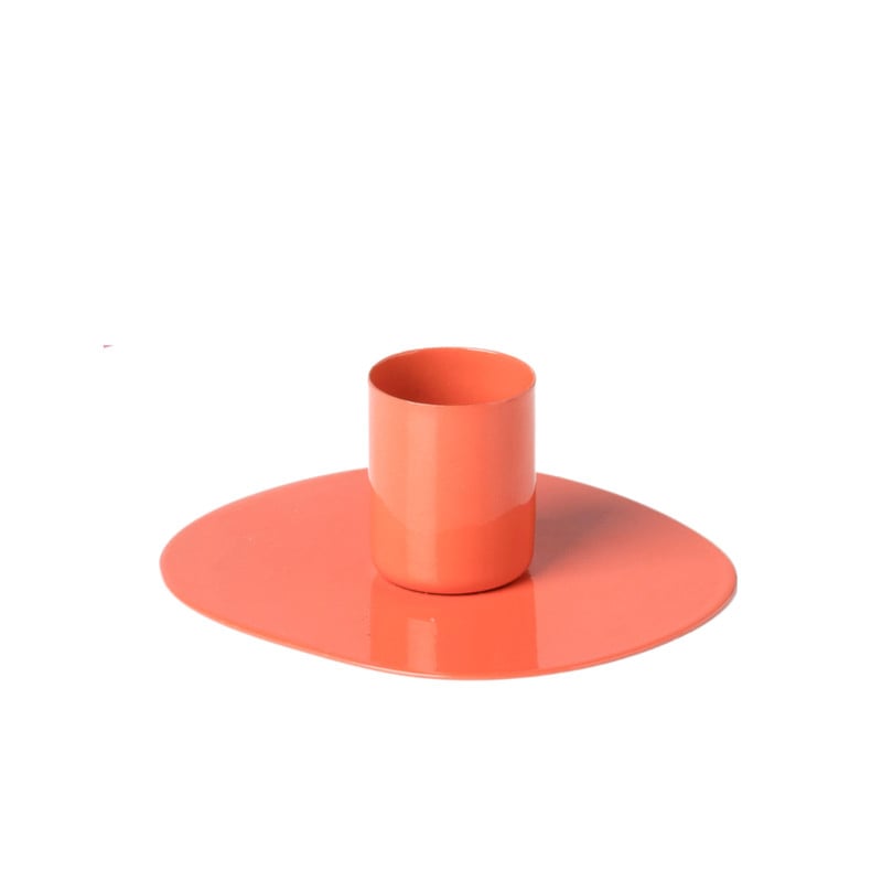 Kandelaar kleur - metaal - diverse varianten - 3x6x9 cm