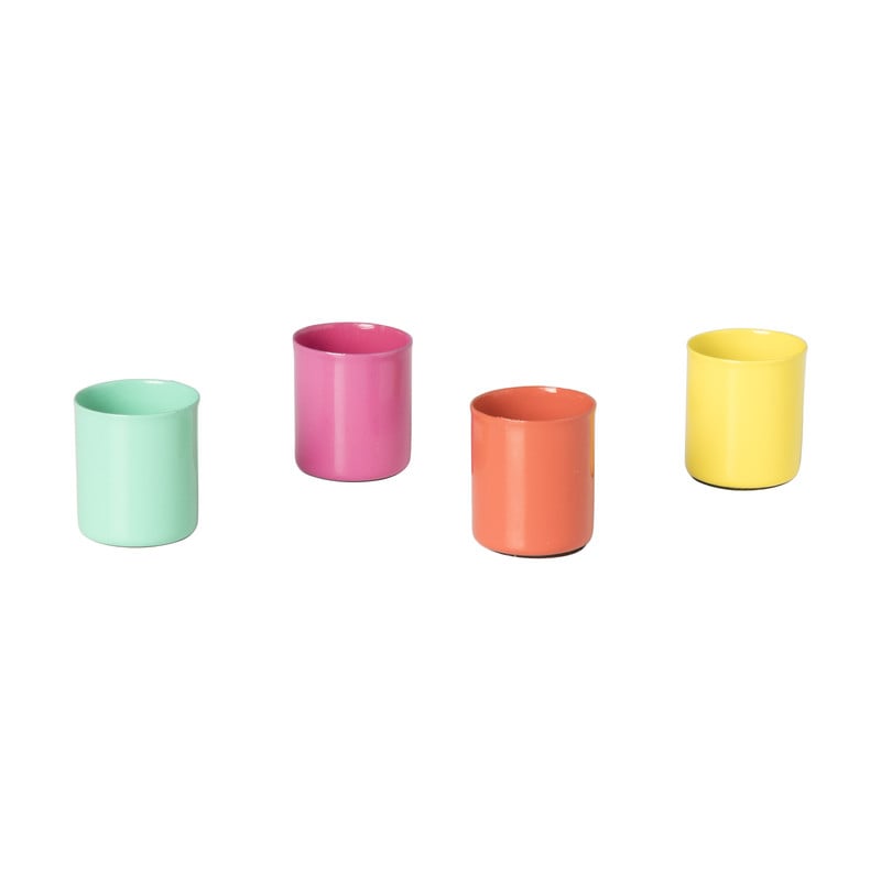 Kaarsenplateau met magneten - roze - 3x24x18.5 cm