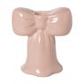 Kandelaar strik klein - roze - 11.7x10.5x7 cm