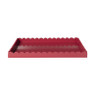 Plateau geschulpt - rood - 3x20x30 cm