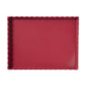 Plateau geschulpt - rood - 3x20x30 cm