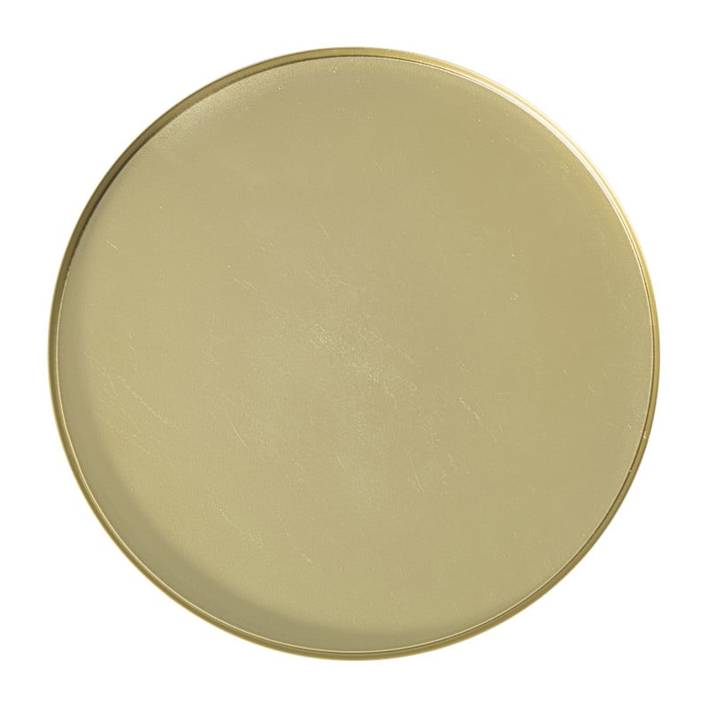 Plateau rond - goud - ø25x1.5 cm 