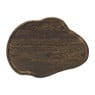 Plateau organisch hout - bruin - 8x25x25 cm