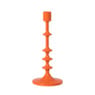 Kandelaar middel - oranje - ø10x23.5 cm