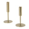 Kandelaar smal hoog - goudkleurig - ø9x19.5 cm