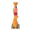 Kandelaar luipaard en vogel - multikleur - 25.8 cm