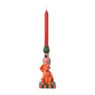 Kandelaar aap en vogel - multikleur - 25.8 cm