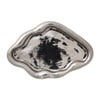 Plateau smoked - zilverkleurig - 2.8x28.5x19.5 cm