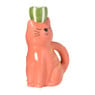 Kandelaar kat - roze - 15x10x7 cm 
