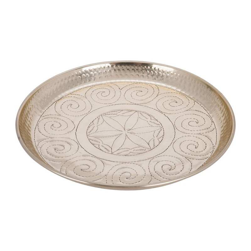 Kaarsenplateau reliëf - goud - 38 cm
