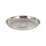 Kaarsenplateau reliëf - zilver - 31 cm