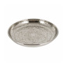 Kaarsenplateau reliëf - zilver - 31 cm