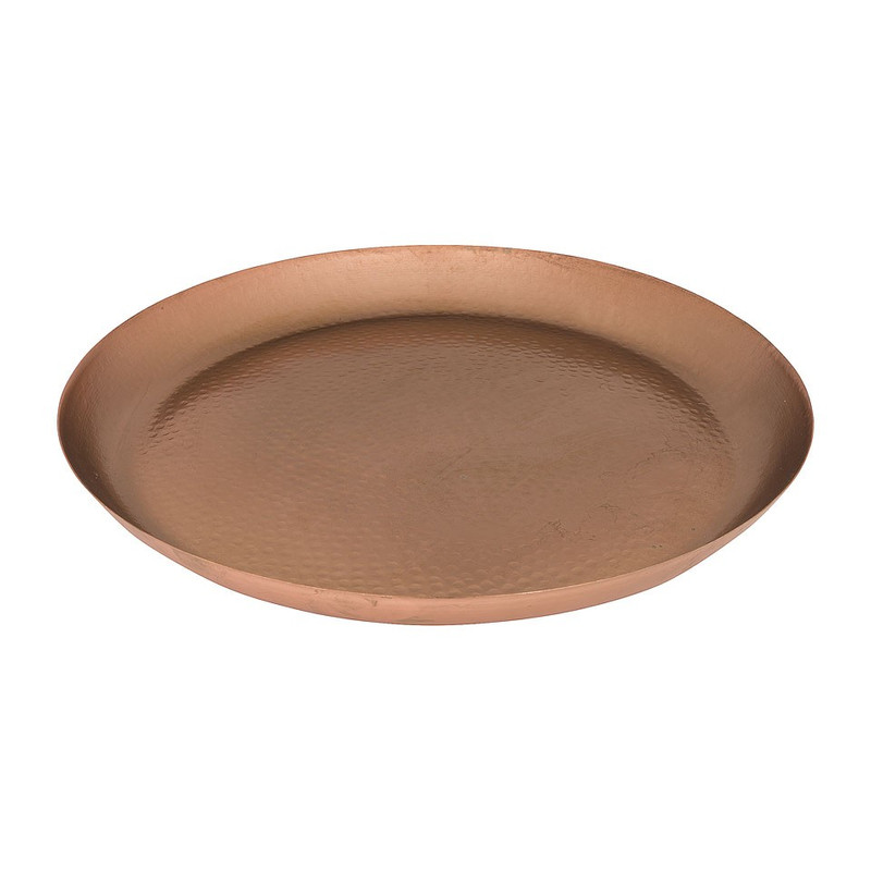 Kaarsplateau koper - 40 cm