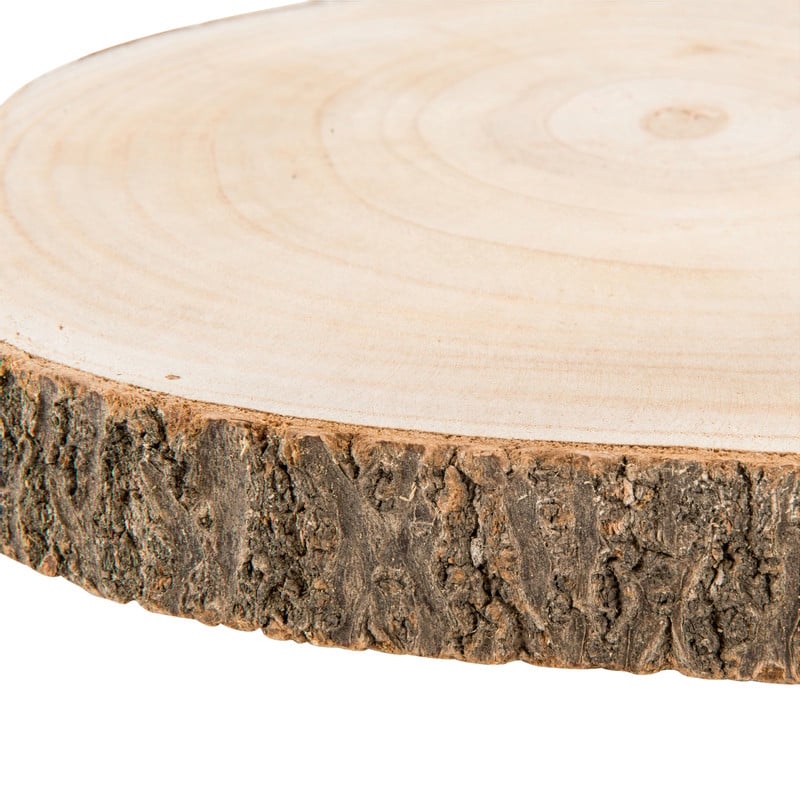 Decoratie plateau hout - ø26 cm