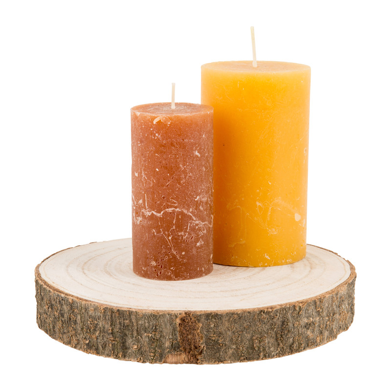 Decoratie plateau hout - 19 cm