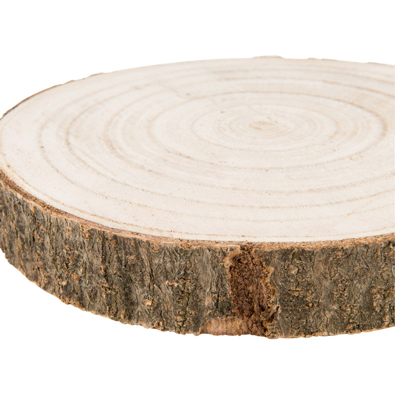 Decoratie plateau hout - 19 cm