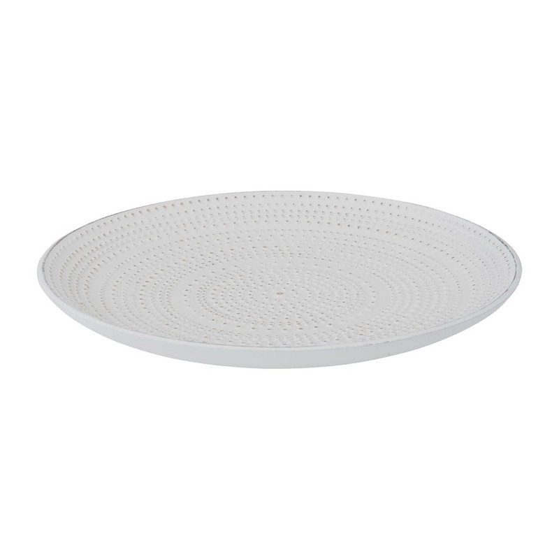 Decoratiebord stip reliëf - 34 cm