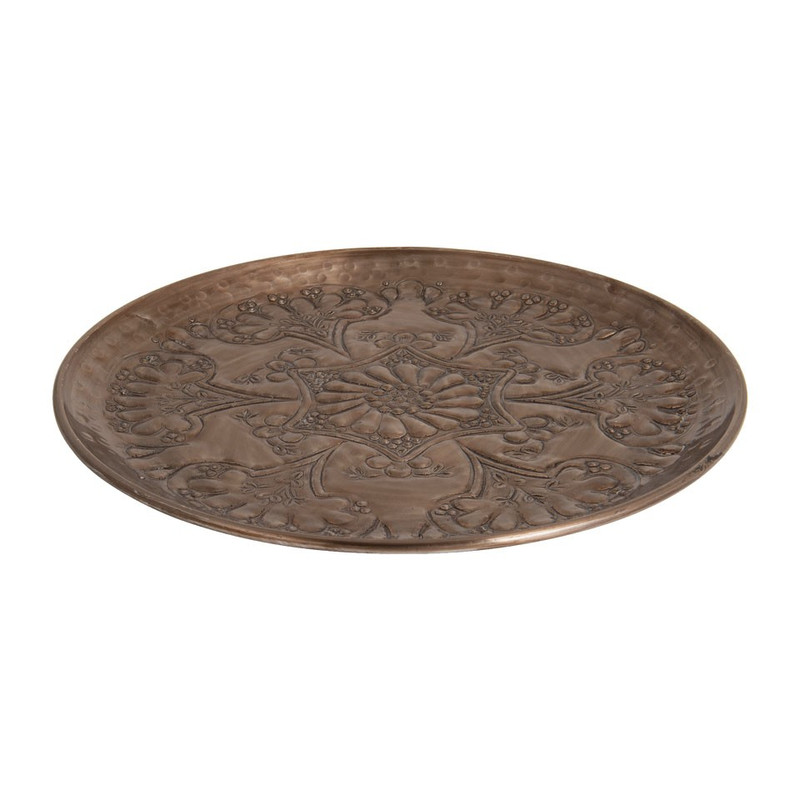 Kaarsenplateau Etnic - 38 cm - antiekgoud