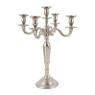 Kandelaar 5-arms - zilver - 50 cm