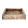 Decoratieblad - hout - 26x26x5.5 cm