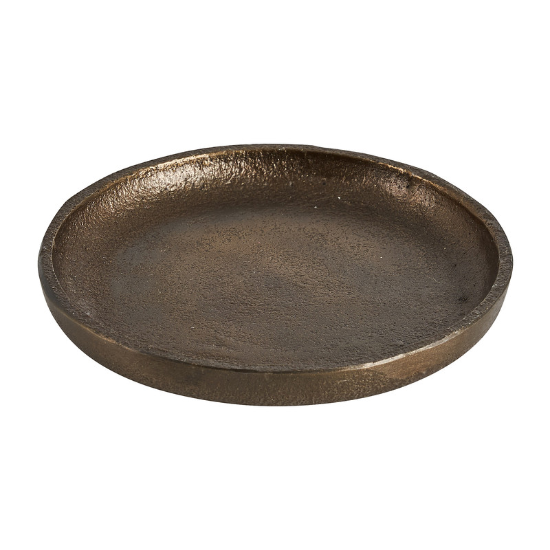 Decoratieplateau - antiek goud - ⌀10 cm 