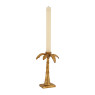 Dinerkaarshouder palmboom - goud - 12x12,5x18,5 cm