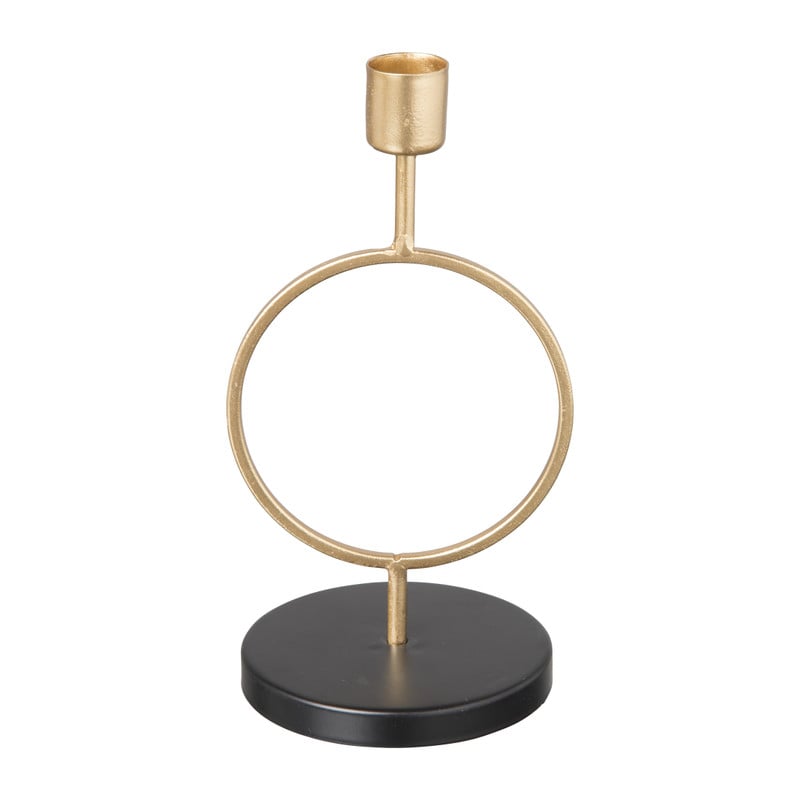 Kandelaar 1 bol - goud - ⌀9.5x21 cm