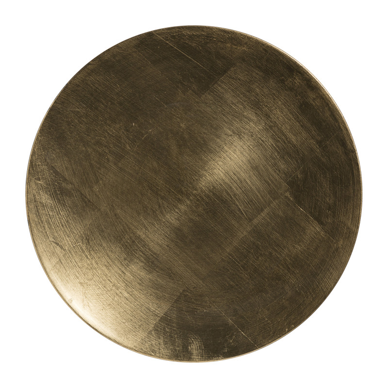 Plateau glanzend - goudkleurig - 33 cm
