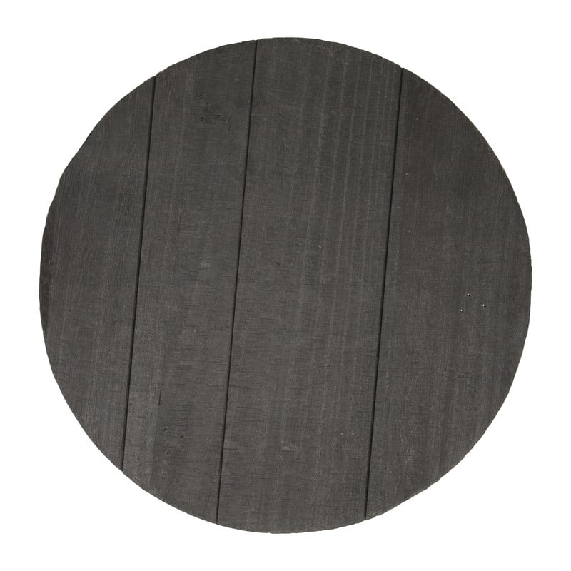Plateau hout op pootjes - zwart - 30x5,5 cm